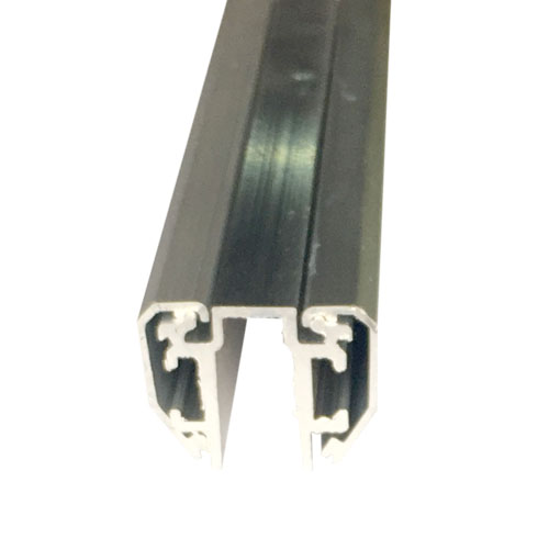 Perfil doble de aluminio para caja ultra delgada (cerrado)